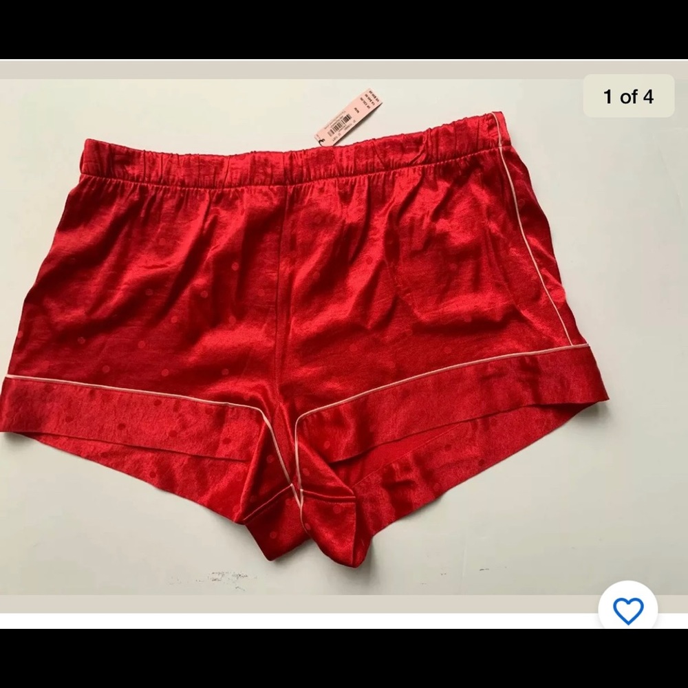 NWT Victoria secret PJ red short medium